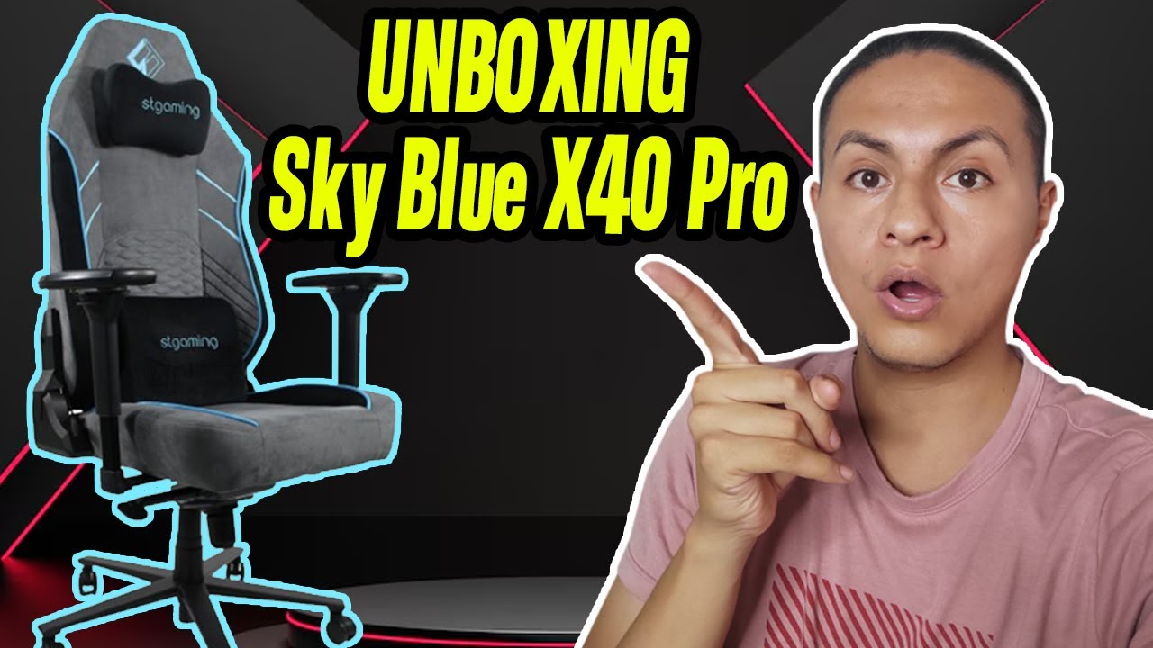 Unboxing silla gamer Sky Blue X40 Pro ST GAMING