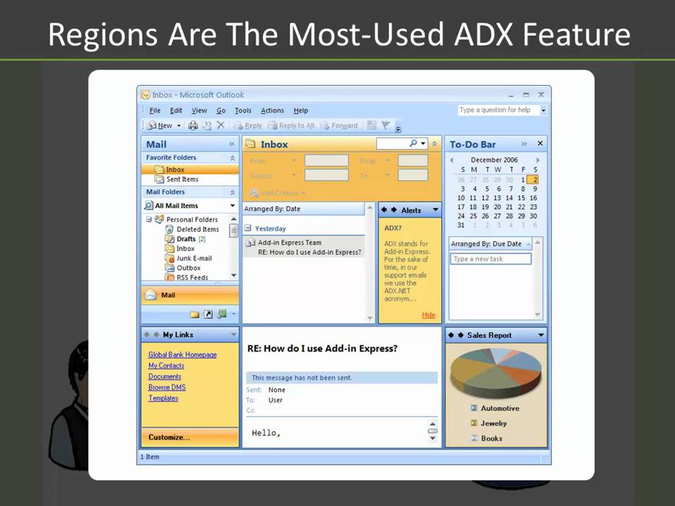 Outlook customization with advanced form and view regions: C#, VB.NET