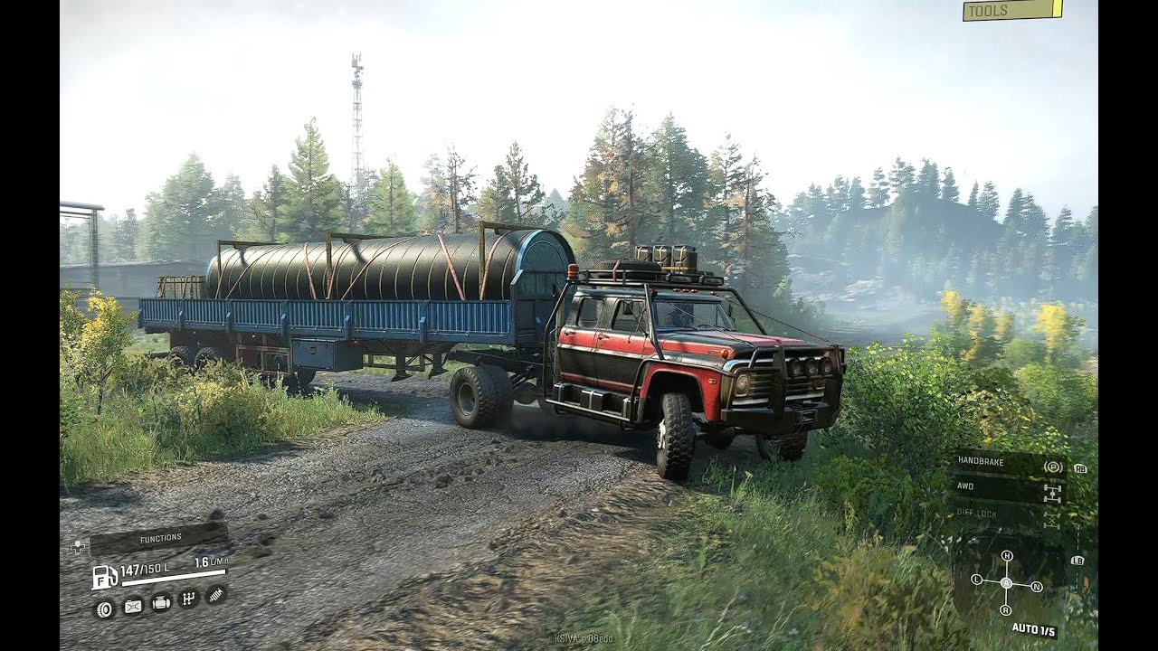 SnowRunner | Ford F750 with Semitrailer (Testdrive)