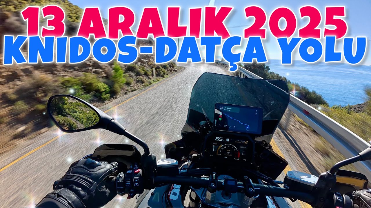 Aralık Ortasında Datça! | Knidos-Datça Yolu | BMW R 1300 GS Adventure | 4K