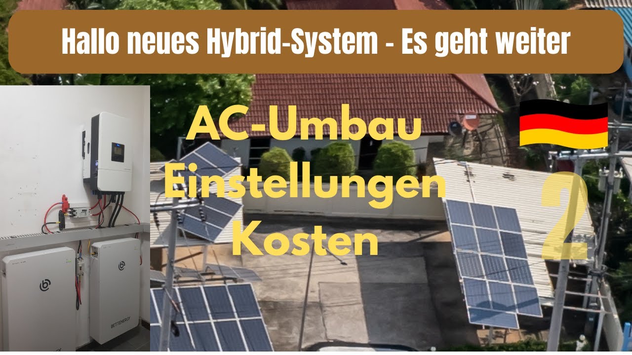 Hallo neues Hybrid System - Last es uns fertig machen! Deye Hybrid System mit Speicher. AC Verteiler