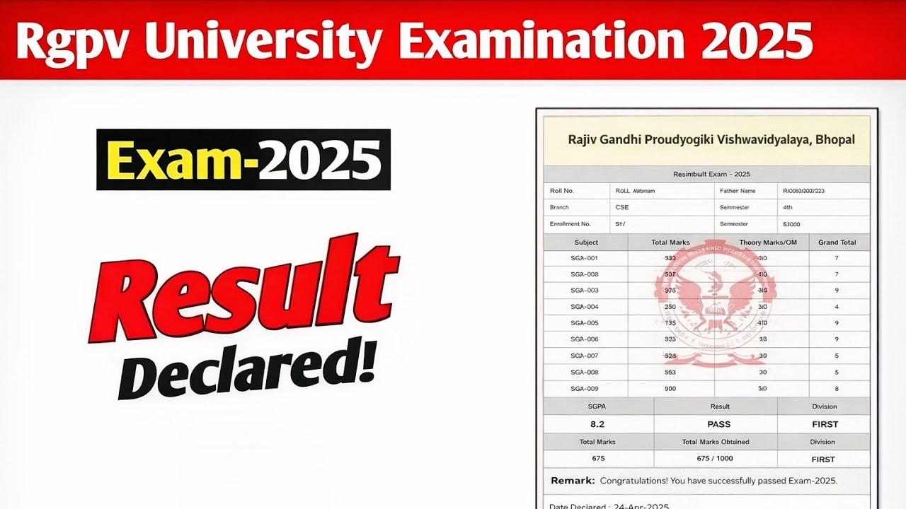 RGPV Result Declared 🔥 | Dec 2025 Result Out Now | Rgpv Latest Update 2026 | Diploma Result 