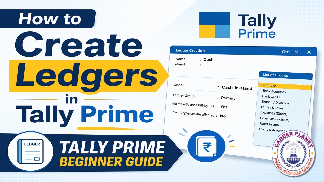 Tally Prime- How to Create Ledgers | Chapter 2 | Learn Tally