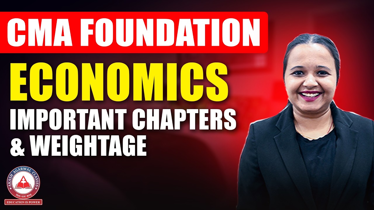 CMA Foundation Economics Important Chapters | ABC Analysis for June 2026 Exams