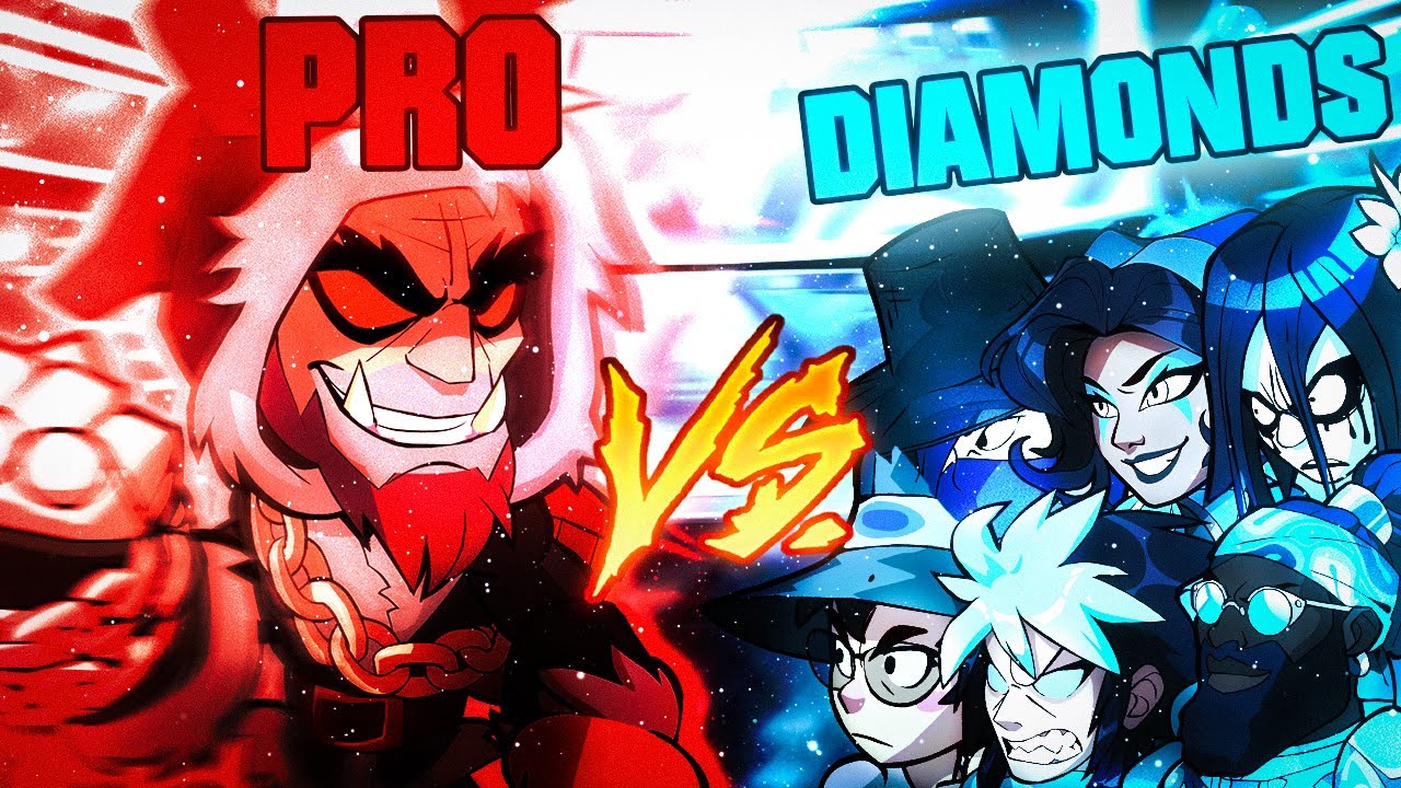 Can 1 Pro Beat 7 Diamonds? Brawlhalla Crew Battle