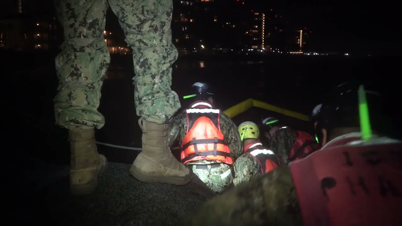 Navy SEAL BUD/S Rock Portage Training on Coronado Beach
