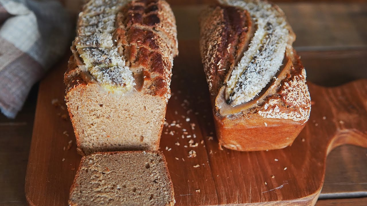 「素食」无麸质甜点：香蕉磅蛋糕 |【Vegan】Gluten Free Banana Bread
