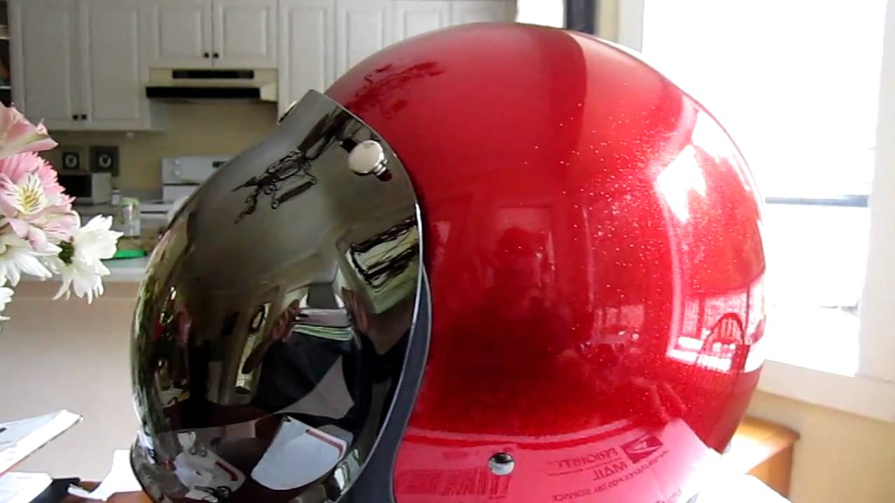BOBBER HELMET:BUBBLE SHIELD REVIEW HARLEY