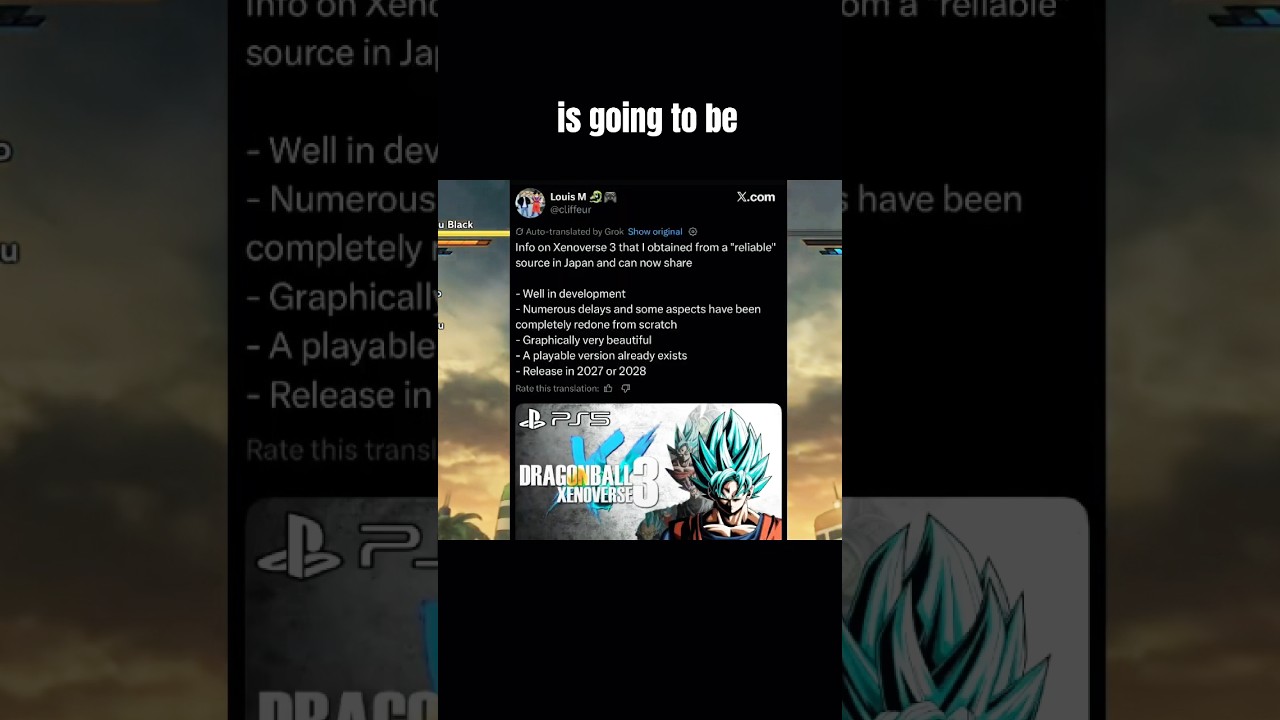 Dragon Ball Xenoverse 3 Leak 🔥