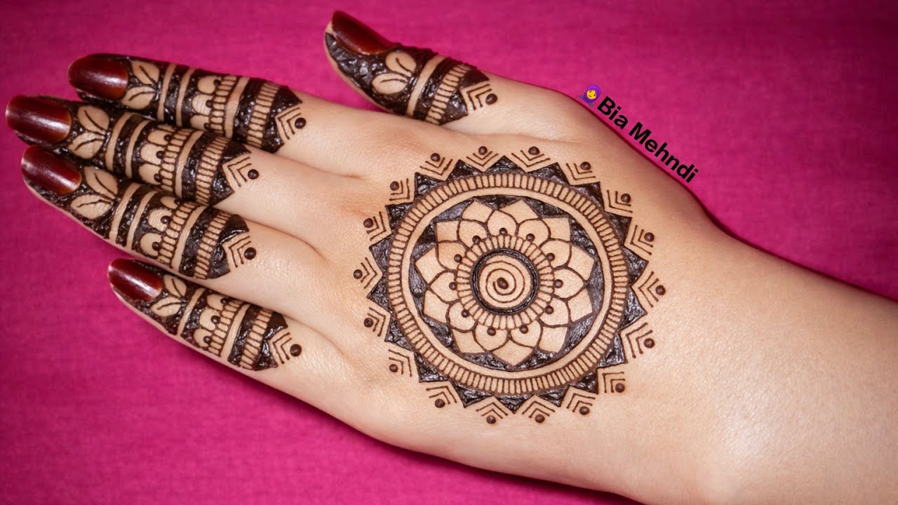 Mehndi design 2026 simple | Gol tikki mehndi design | Eid mehndi design | Back hand mehandi design 