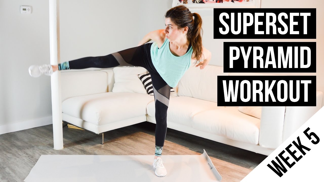 Superset Pyramid Time Challenge Workout (Week 5) - Bodyweight Exercises