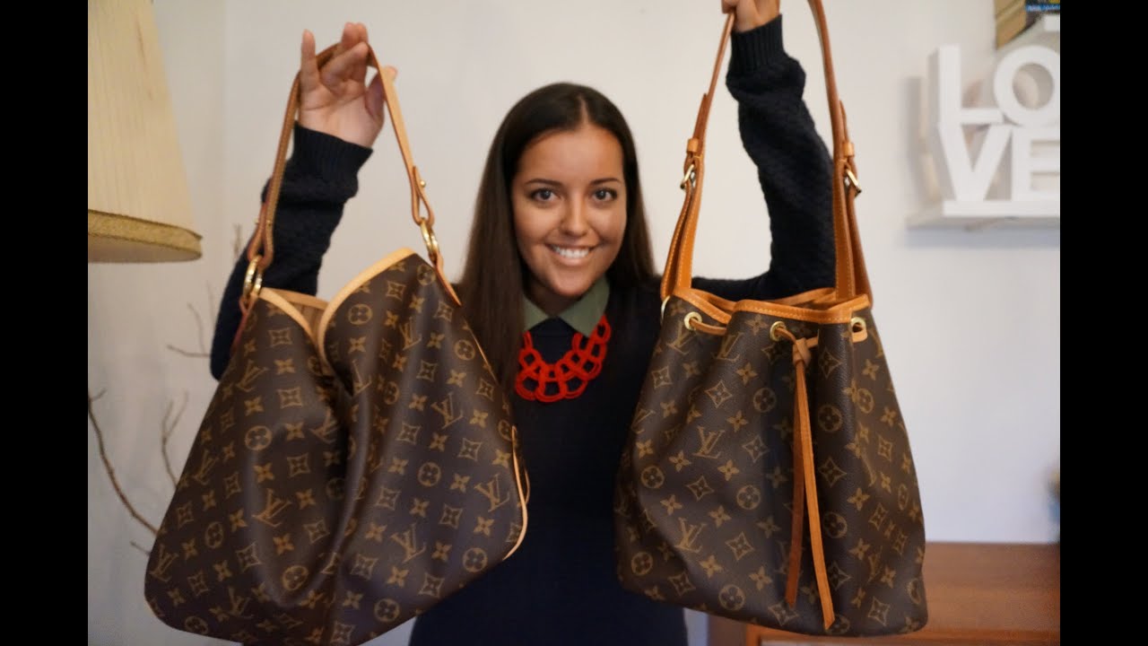 Comparison between the Louis Vuitton Petit Noe and Delightful pm
