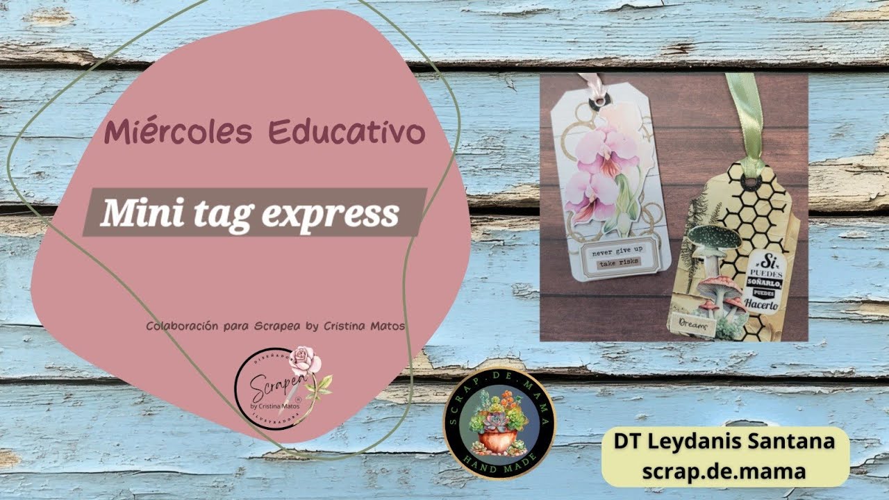 Tag exprés,  para cualquier ocasión,  en miércoles educativos de @scrapeabycristinamatos #tag #tags 