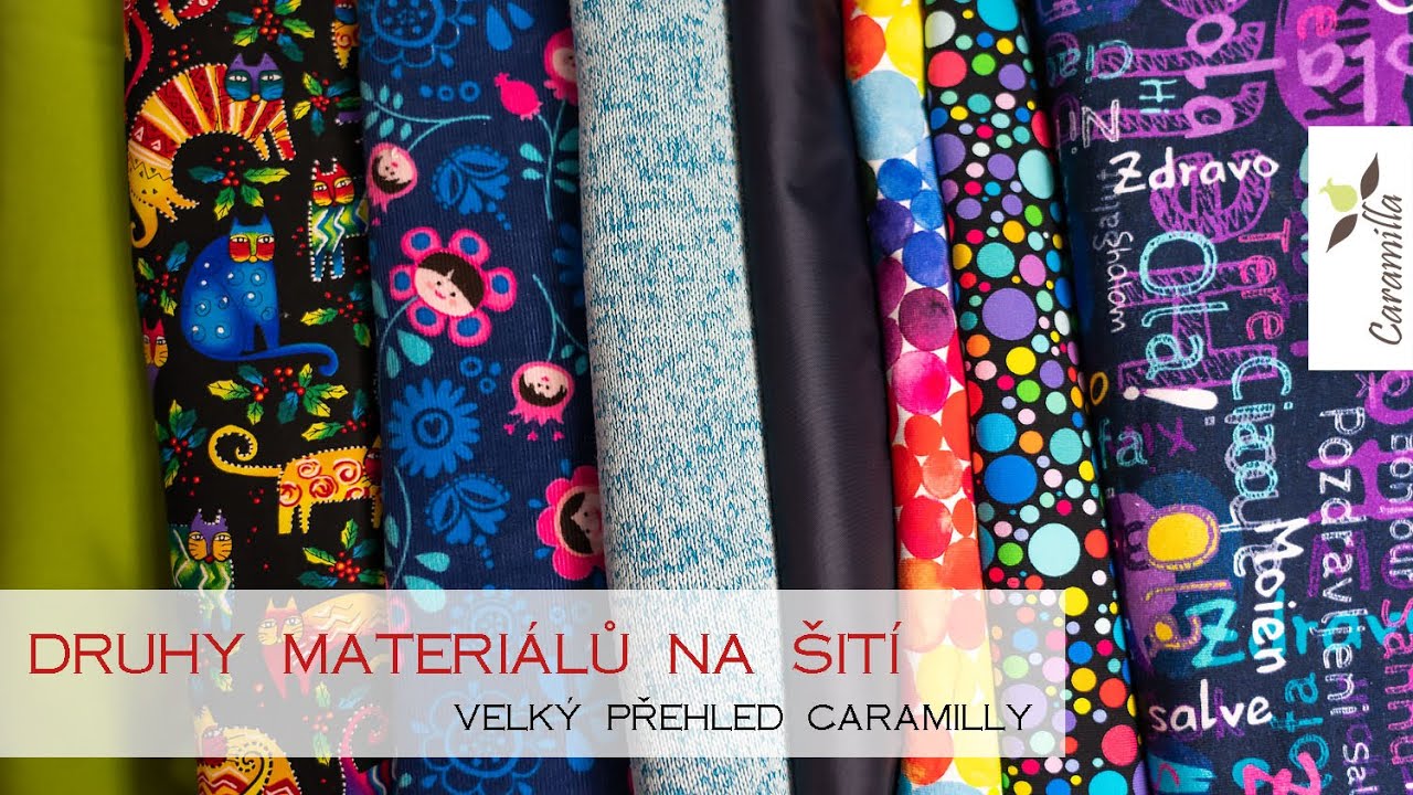 Druhy látek (představení materiálů, vazeb, praktické rady pro šití) | Caramilla Easy