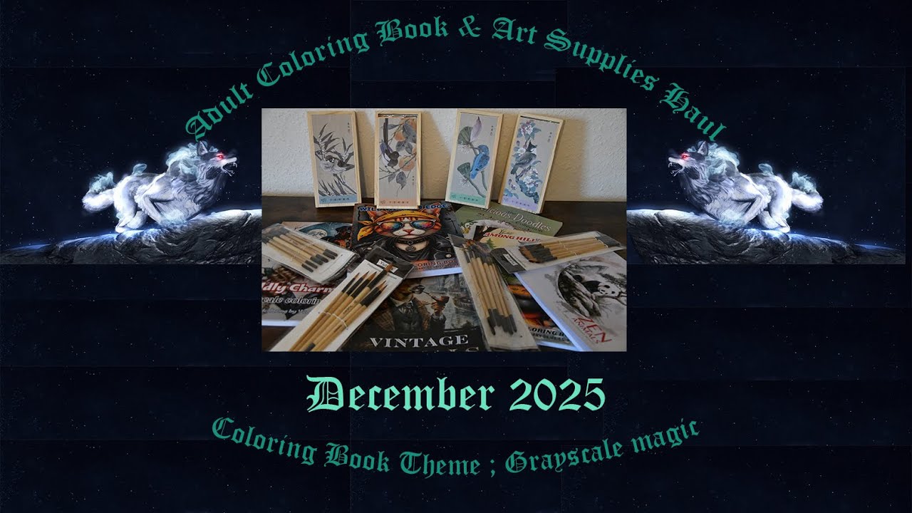 Adult Coloring Book's & Art Supplies Haul ; December 2025
