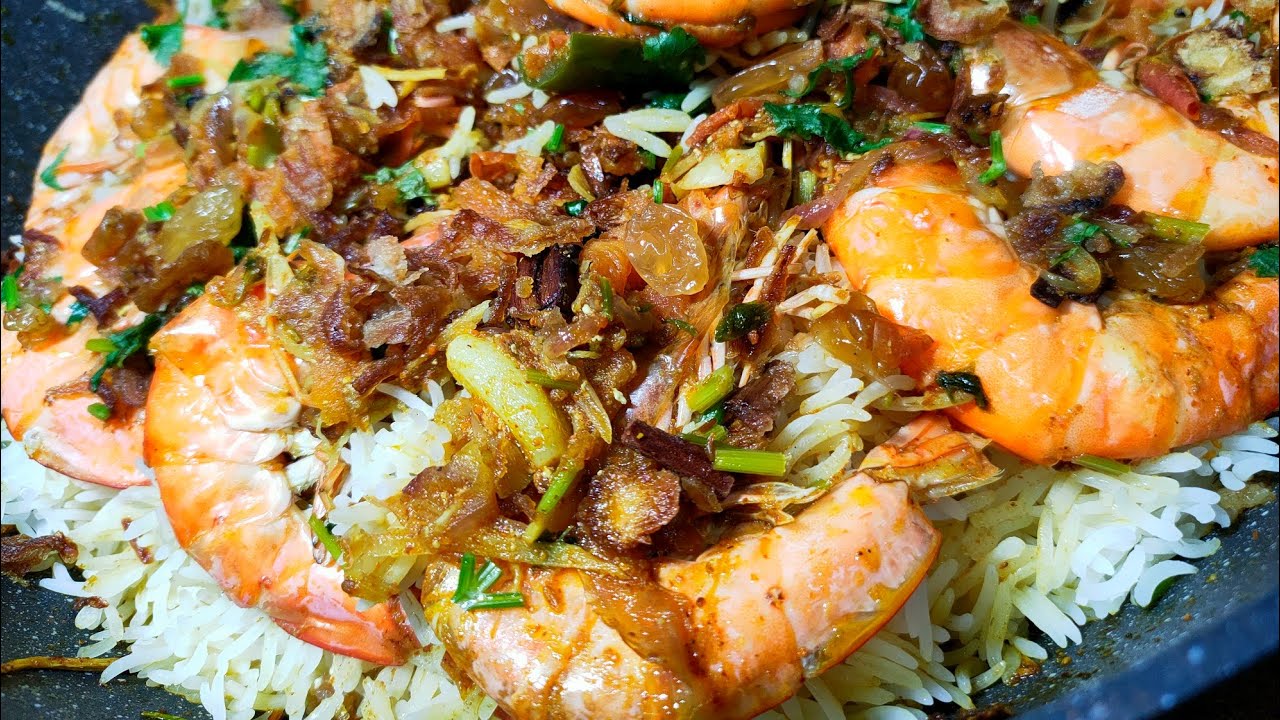 Nasi Briyani Udang / Prawn Briyani Rice