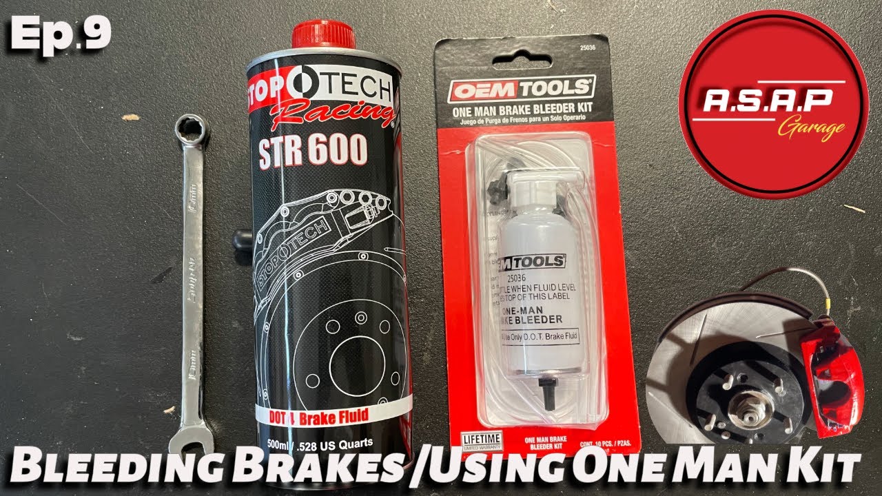 Ep.9 8th Gen Civic SI - How To Bleed Brakes, OEMTOOLS One-Man Brake Bleeder Kit.