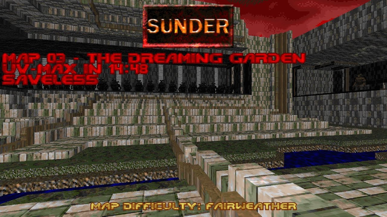 (Doom II) Sunder: Map 03 - The Dreaming Garden (UV-Max in 14:48)