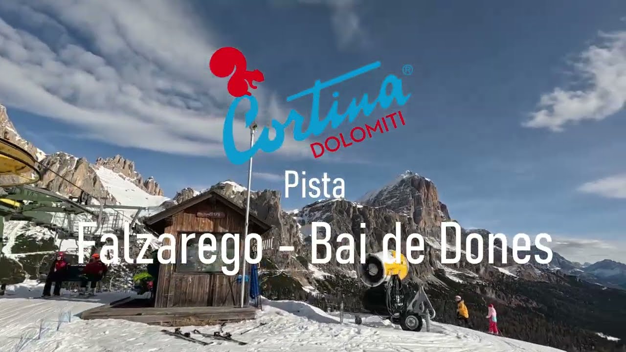 Pista Falzarego - Bai de Dones: il collegamento dal Col Gallina alle 5 Torri #cortinadampezzo #ski