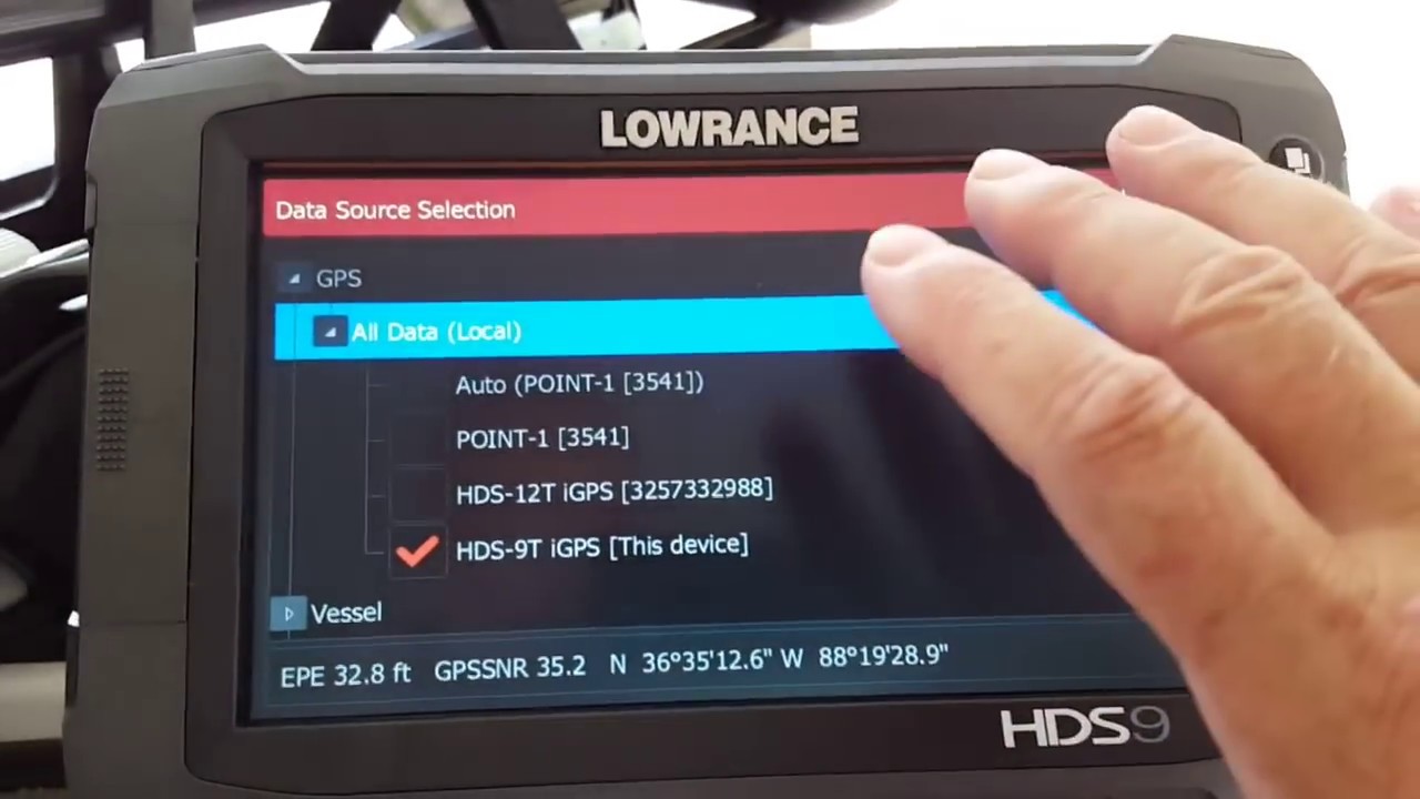 lowrance hds 9 touch gen 2 settings, sonar, chat,side/down scan, point 1