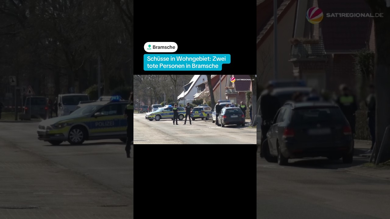 Sch&uuml;sse in Wohngebiet: Zwei tote Personen in Bramsche