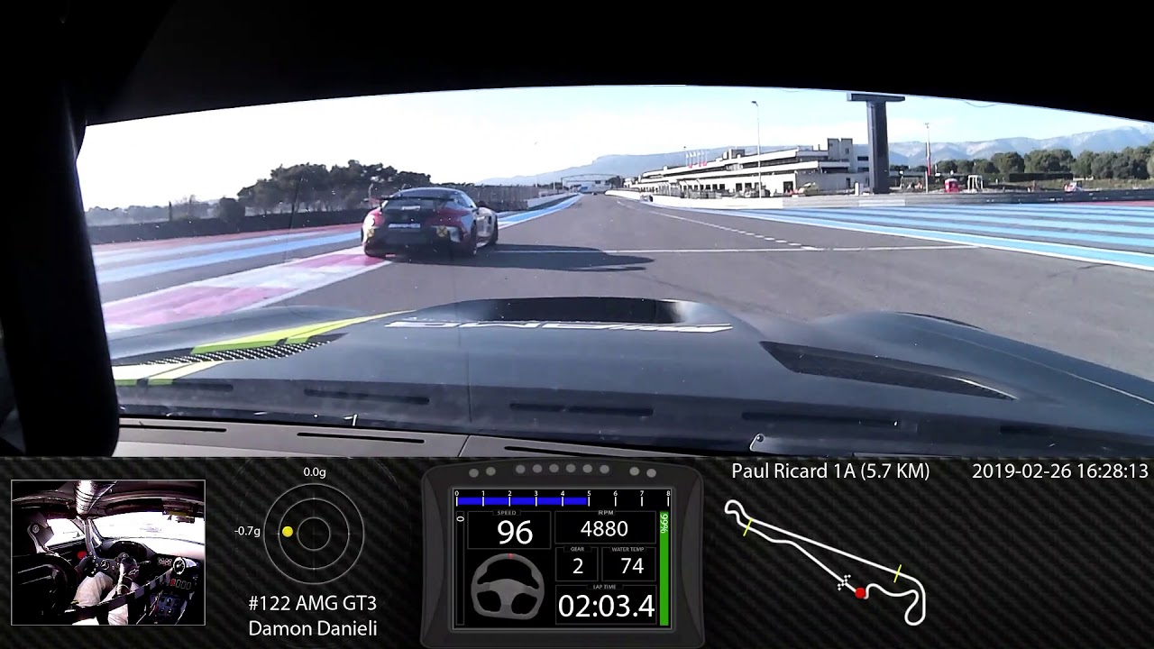 Paul Ricard Onboard (Le Castellet, France) Blancpain GT Test Day -- Mercedes AMG GT3