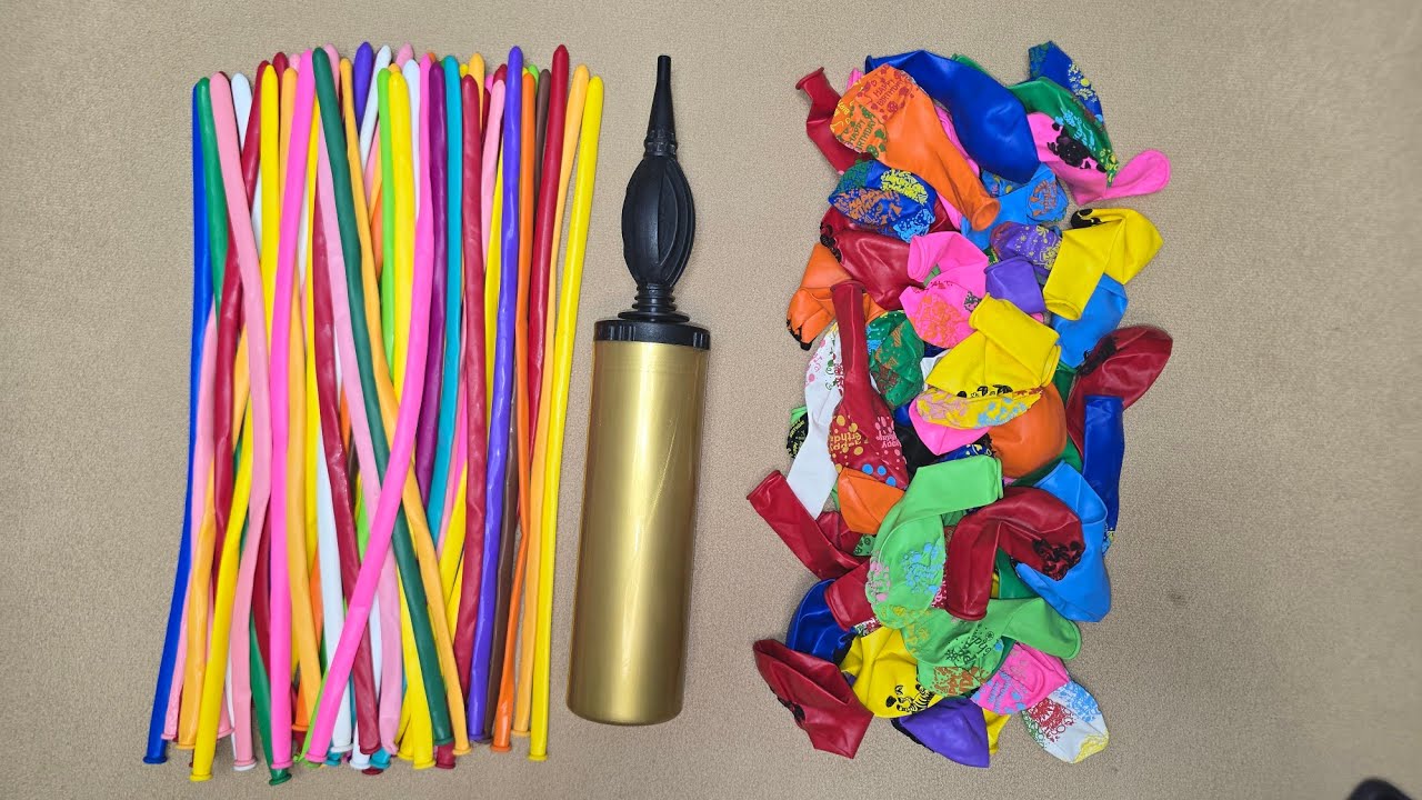 Deeply Satisfying ASMR 🎧 Unlimited Modelling & Colorful Print Balloons