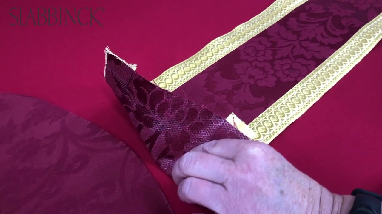Video showcasing the production of chasuble 3358.
