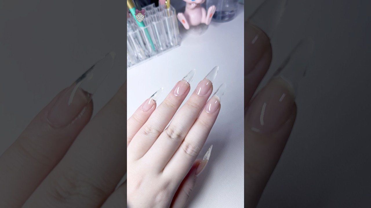 완전히 투명하게 연장✨ 새로운 빌더젤 연장법 DoBuilderGelExtensionsWMe #nailextension #nailart #nailtutorial