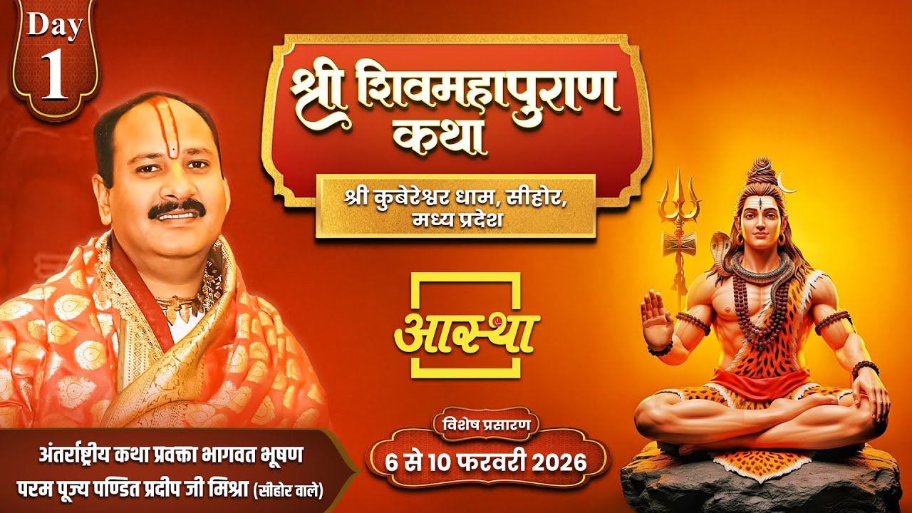 Day - 01 | श्री शिव महापुराण कथा | पूज्य पंडित प्रदीप जी मिश्रा | सीहोर, मध्य प्रदेश #shivmahapuran
