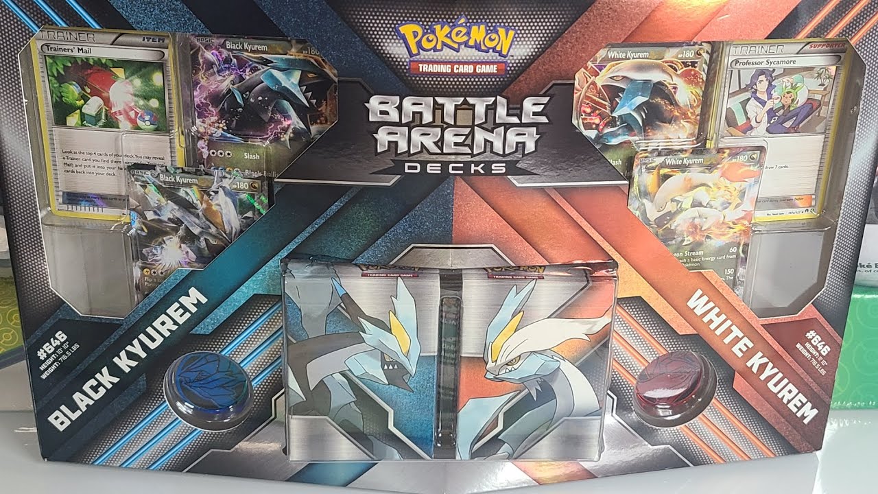 Pok&eacute;mon Black Kyurem vs. White Kyurem Battle Arena Decks Unboxing