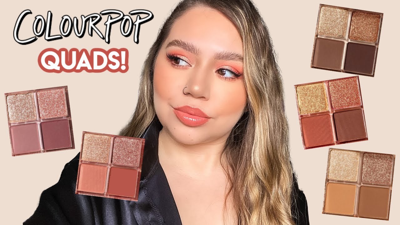 NEW COLOURPOP SWEET LIFE QUADS | SWATCHES, REVIEW + TUTORIAL | Makeupbytreenz