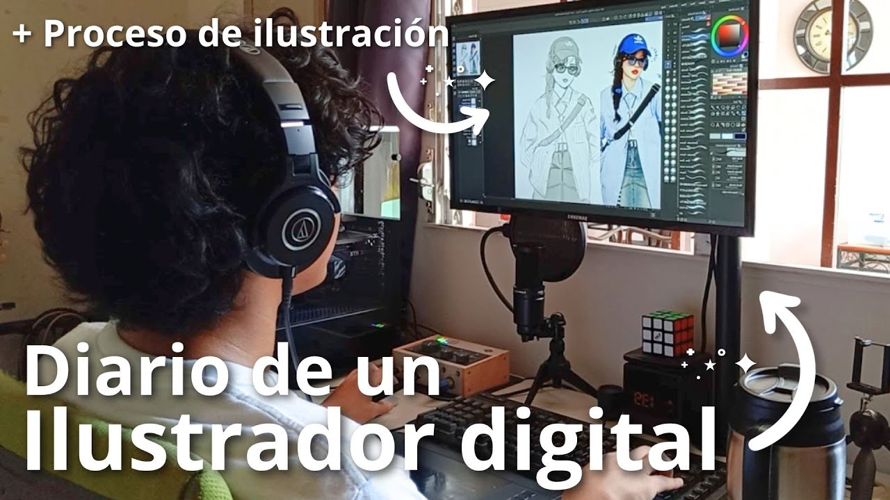 Rutina diaria de un artista digital intentando vivir del arte en Latinoamérica + Ilustración!