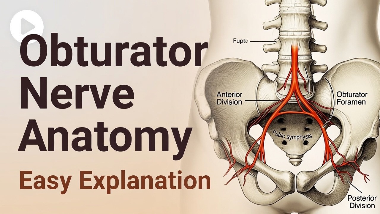 Obturator Nerve | Lower Limb Anatomy | Easy Explaination | 