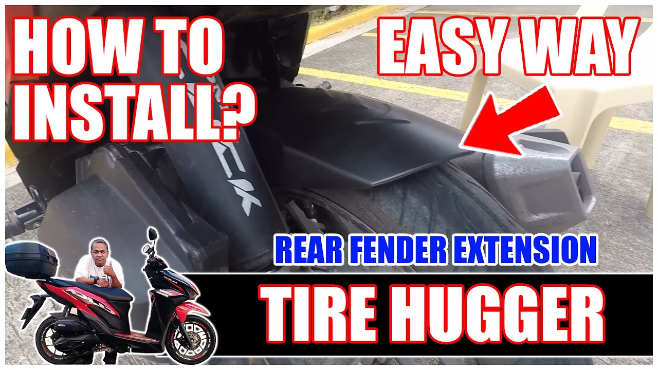 PAANO MAGKABIT ng TIRE HUGGER / REAR FENDER sa honda click 125i
