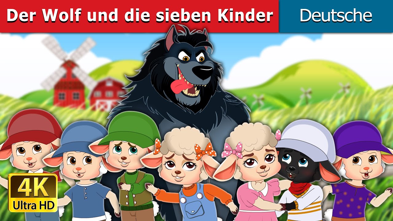 Der Wolf und die sieben Kinder | The Wolf And The Seven Kids in German | @GermanFairyTales