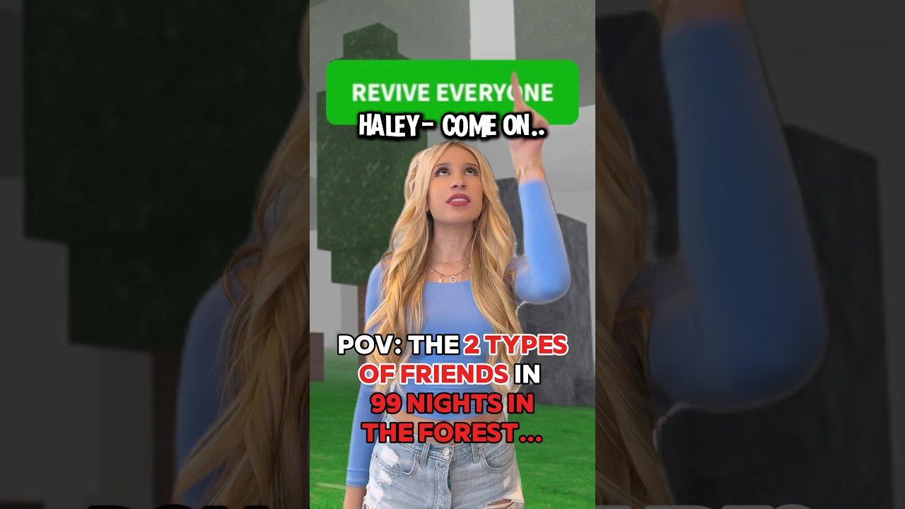 2 &laquo;ТИПА&raquo; ДРУЗЕЙ в 99 НОЧЕЙ В ЛЕСУ на ROBLOX&hellip; 🦌🌳 С @haleyybaylee