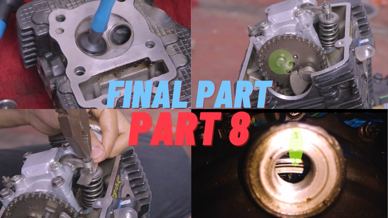 Suzuki Gixxer Cylinder head assembly, valve lapping and seating, ignition timing