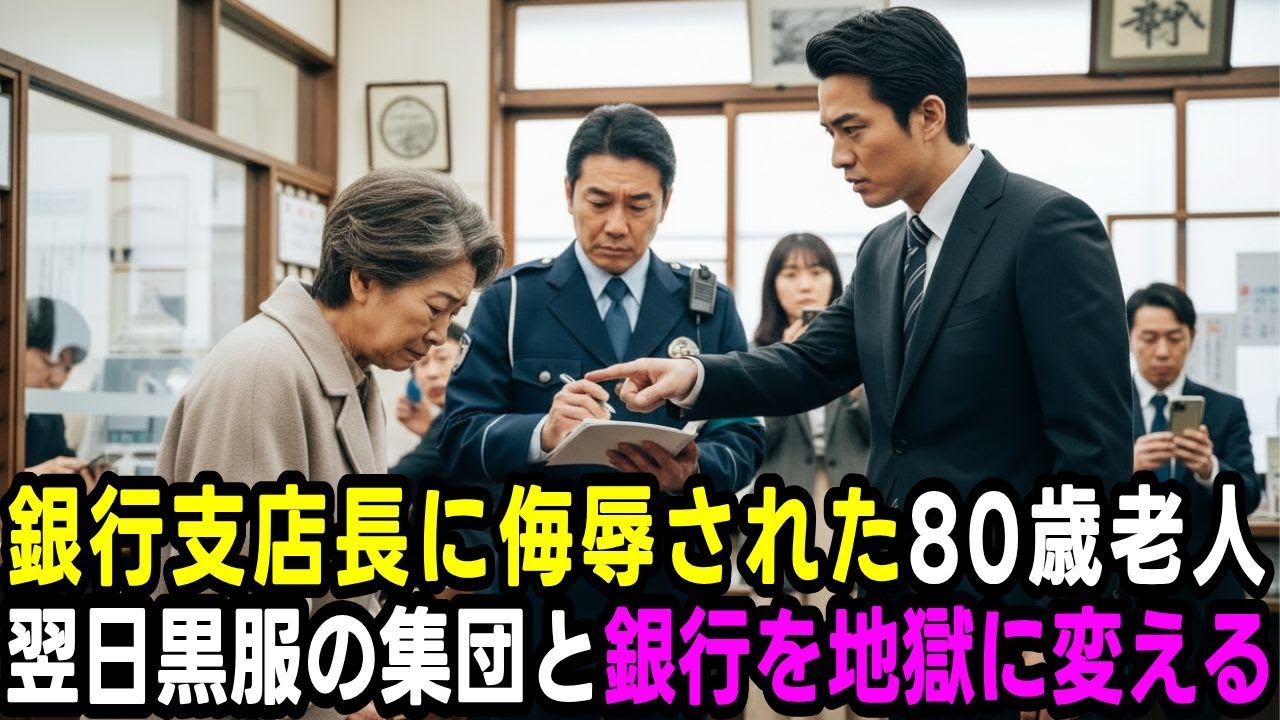 「自分を大きく見せたいの？嘘バレバレｗ」 100万引き出しで警察を呼ばれた80歳、翌日、黒服の集団と銀行に