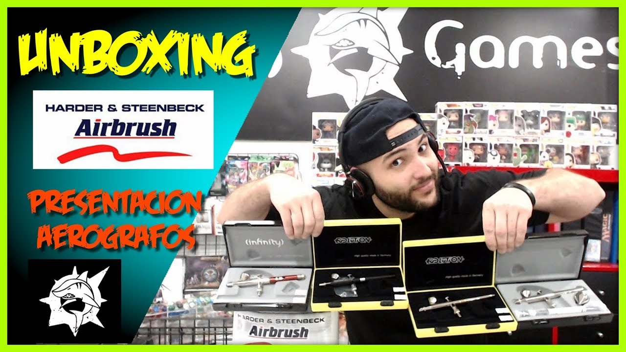 Unboxing AEROGRAFOS HARDER & STEENBECK en Shark Games