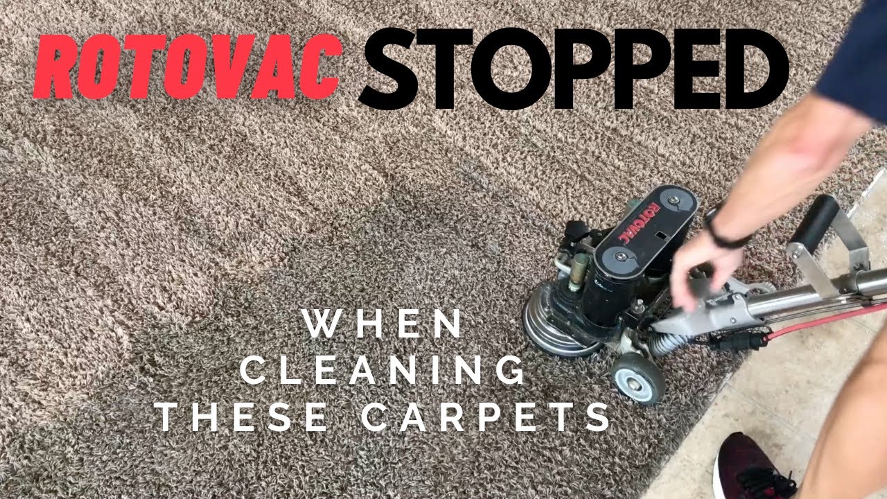 Rotovac STOPPED due to the dirt we removed from these carpets - Dirty Carpet Cleaning