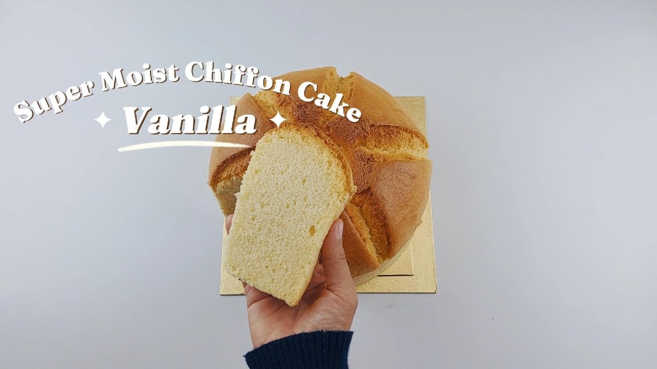 Chiffon Vanila Cake - Super Lembut Kempus dan Enak Banget