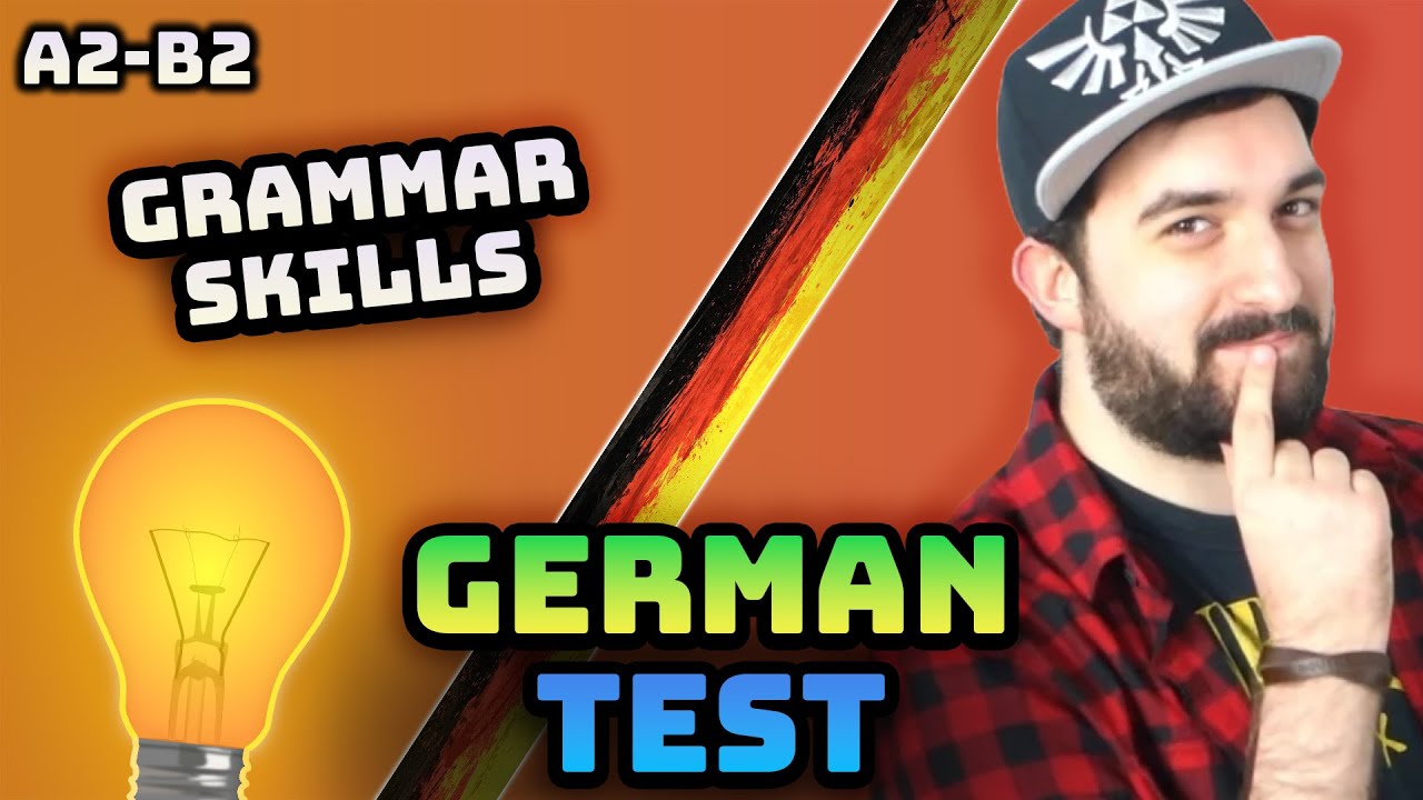 German Grammar Test (A2–B2): noun genders, V2 word order + answer key