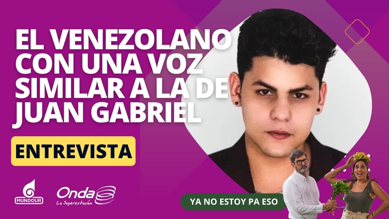 El venezolano con una voz similar a la de Juan Gabriel