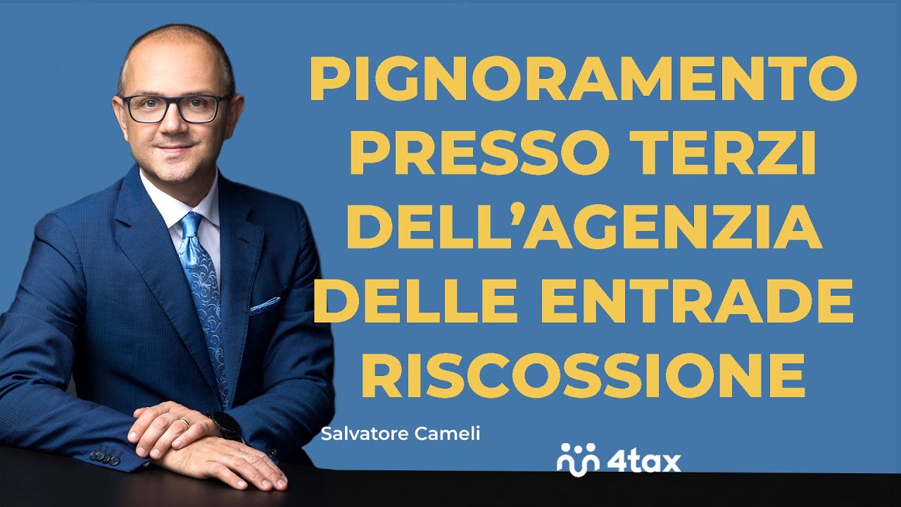 Pignoramento presso terzi dell'AGENZIA DELLE ENTRATE RISCOSSIONE