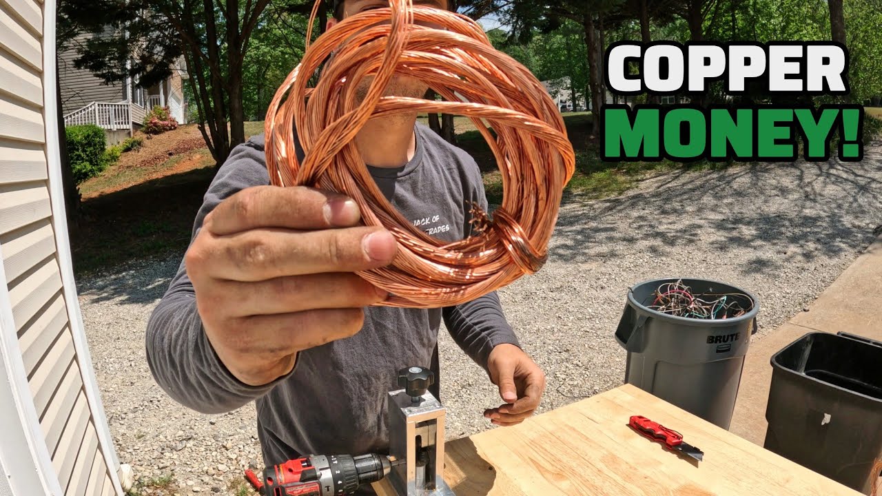 Stripping FREE Copper Wire For Maximum Profit!