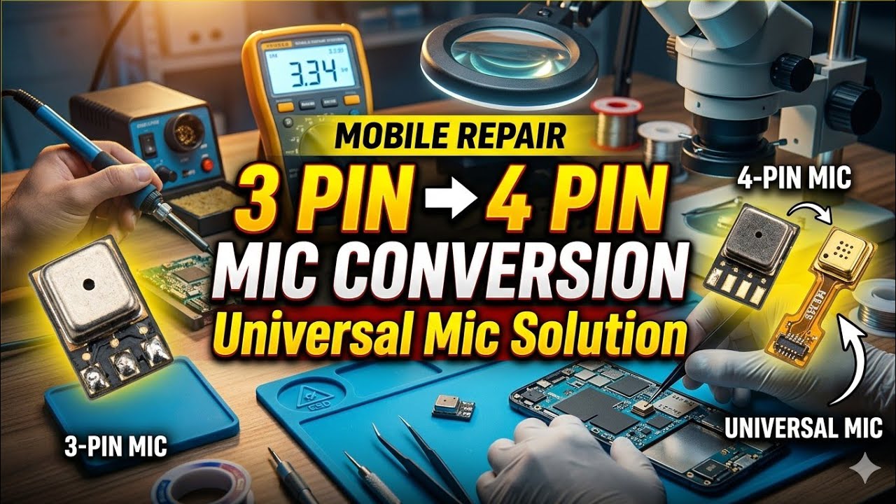 3 pin mic to 4 pin | 3 pin mic to universal 🎤