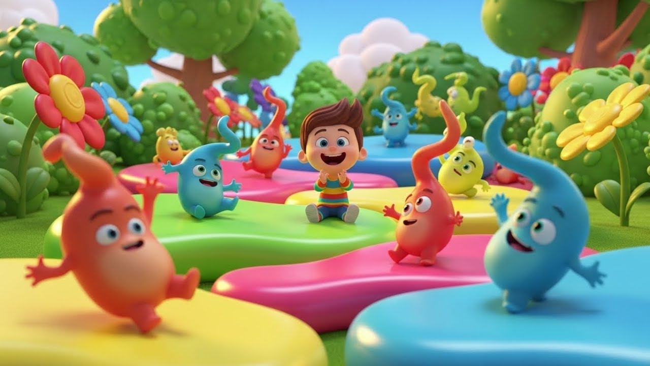 Fall Guys Frijoles Tambaleantes Se Cayeron | Canciones Infantiles y Rimas para Niños