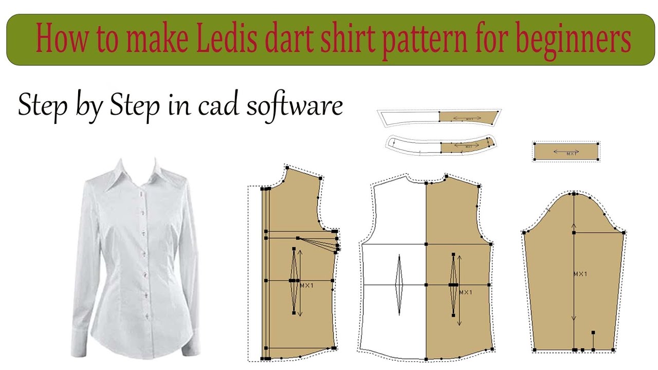 How to Make Ledis Dart Shirt Pattern Making| Ledis Shirt Pattern Making