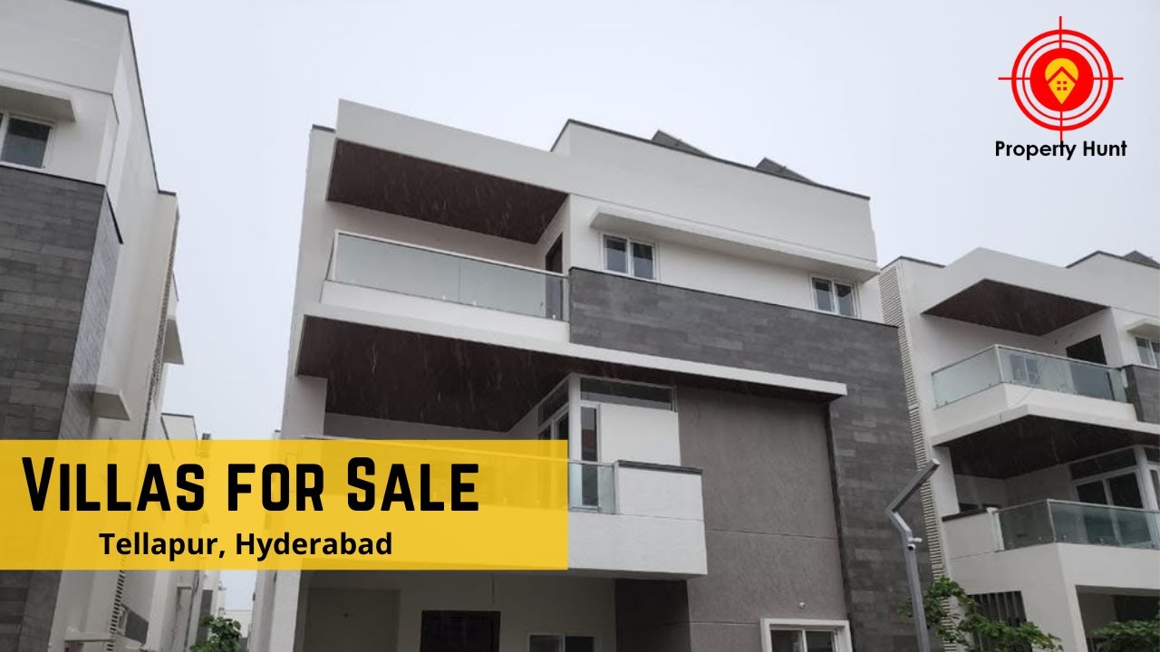 Luxury Villas for Sale in Tellapur | near Gachibowli | Villas for sale in Hyderabad |@propertyhunt